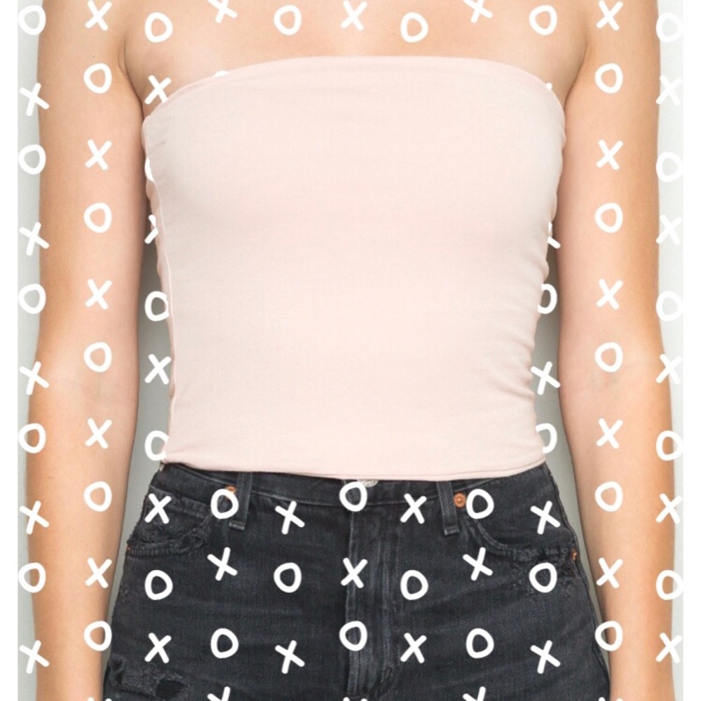 Brandy Melville light pink tube top